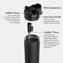 Rise 25oz | Black Stainless