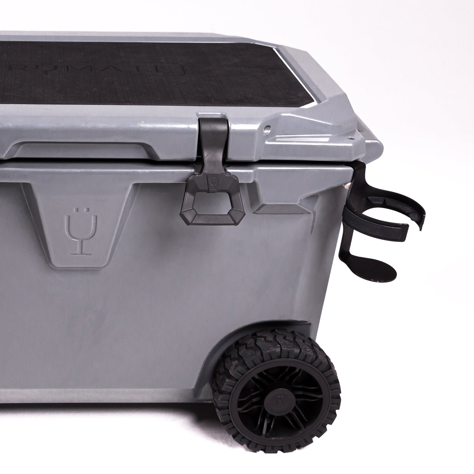 Br Tank 55-Quart Double Drink Holder Cooler Bundle | Charcoal