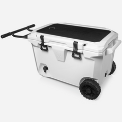 Br Tank 55-Quart Double Drink Holder Cooler Bundle | Ice White