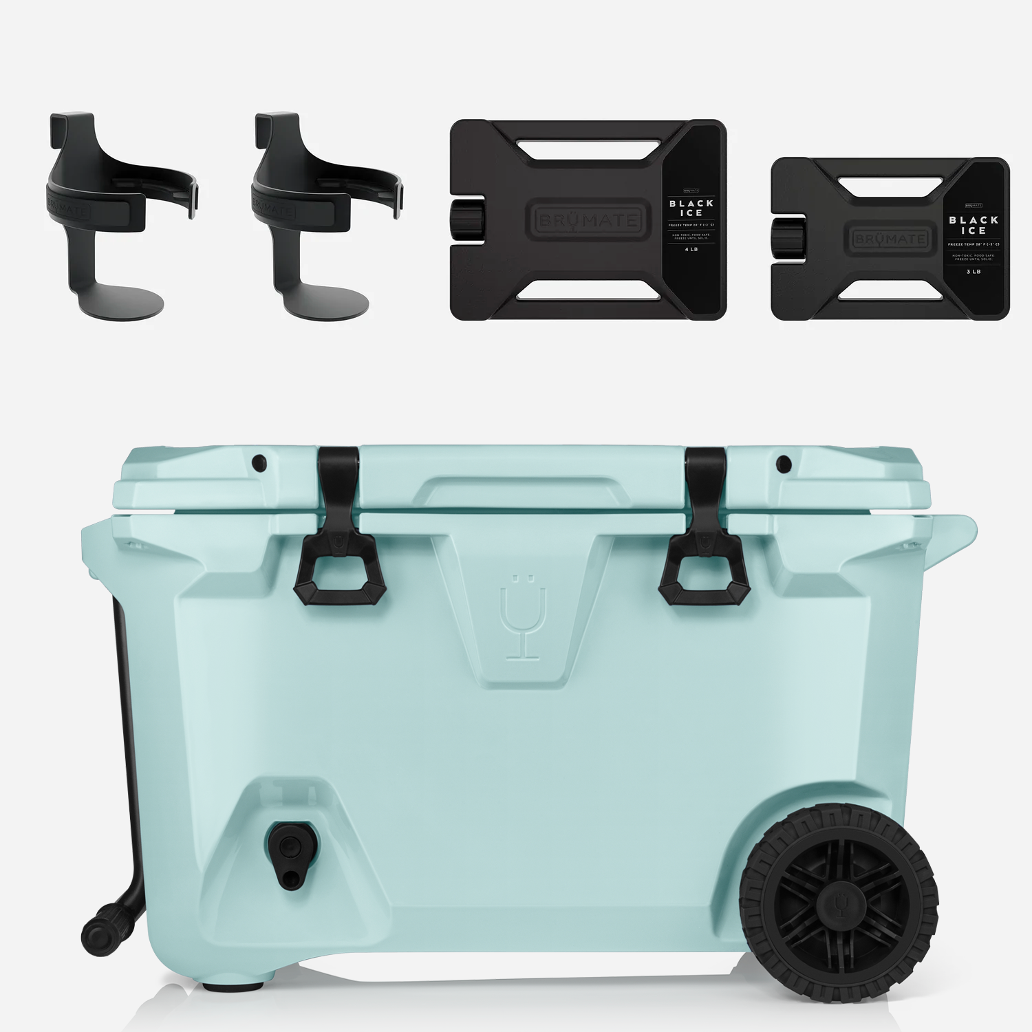 Br Tank 55-Quart Double Drink Holder Cooler Bundle | Blue Agave